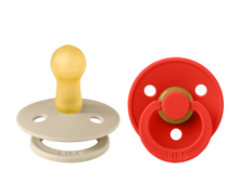 Load image into Gallery viewer, Bibs Colour 2 Pack Latex Size 1 Vanilla/ Candy Apple