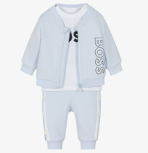 Load image into Gallery viewer, HUGO BOSS Baby Boys Light Blue Tracksuit Set