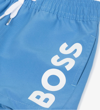 Load image into Gallery viewer, HUGO BOSS Boys Blue Swim Shorts