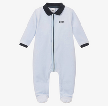 Load image into Gallery viewer, HUGO BOSS Boys Velour Babygrow