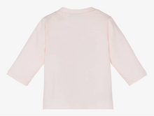 Load image into Gallery viewer, HUGO BOSS Girls Pink Cotton Ginkgo Leaf Top