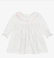 Load image into Gallery viewer, PATACHOU Baby Girls Ivory & Pink Cotton Toile de Juoy Dress