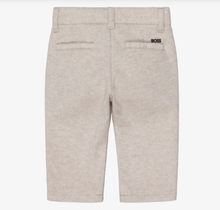 Load image into Gallery viewer, BOSS Baby Boys Beige Felted Jersey Trousers