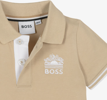 Load image into Gallery viewer, BOSS Boys White & Beige Cotton Piqué Shorts Set with Logos