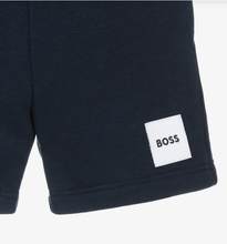 Load image into Gallery viewer, BOSS Boys Navy Blue Cotton Jersey Shorts