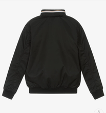 Load image into Gallery viewer, HUGO BOSS Boys Black Padded Jacket with Fold-Away Hood