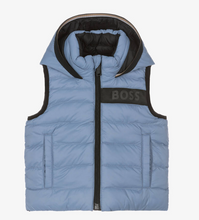 Load image into Gallery viewer, HUGO BOSS Baby Boys Blue & Black Reversible Gilet