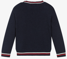 Load image into Gallery viewer, PATACHOU Boys Navy Blue Knitted Wool Jumper