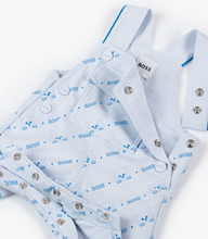 Load image into Gallery viewer, HUGO BOSS Baby Boys Blue Cotton Jersey Dungarees