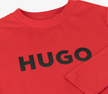Load image into Gallery viewer, HUGO Boys Red Organic Cotton Top