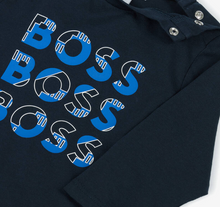 Load image into Gallery viewer, HUGO BOSS Boys Blue Cotton Top