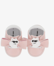 Load image into Gallery viewer, KARL LAGERFELD bow-detail Choupette-patch pre-walkers