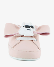 Load image into Gallery viewer, KARL LAGERFELD bow-detail Choupette-patch pre-walkers