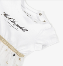 Load image into Gallery viewer, KARL LAGERFELD Baby Girls White Cotton Jersey & Tulle Dress