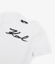 Load image into Gallery viewer, KARL LAGERFELD Girls White Organic Cotton T-Shirt