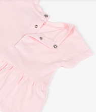 Load image into Gallery viewer, KARL LAGERFELD Baby Girls Pink Cotton Top & Leggings Set with Choupette Logo