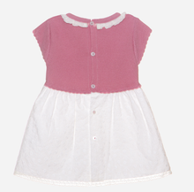 Load image into Gallery viewer, PATACHOU Pink knit and voile dress