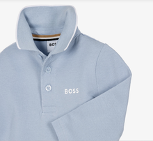 Load image into Gallery viewer, BABY BOSS Boys Pale Blue Long Sleeve Polo Shirt