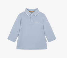 Load image into Gallery viewer, BABY BOSS Boys Pale Blue Long Sleeve Polo Shirt