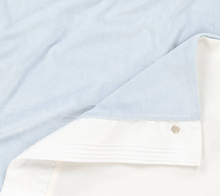 Load image into Gallery viewer, PAZ RODRIGUEZ Blue Velour Baby Blanket (87cm)