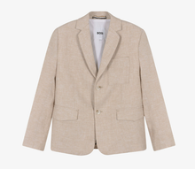 Load image into Gallery viewer, BOSS Boys Beige Linen Blazer
