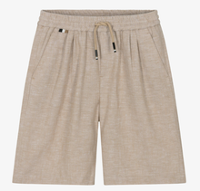 Load image into Gallery viewer, BOSS Boys Beige Linen Mix Drawstring Shorts