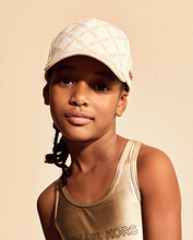 Load image into Gallery viewer, MICHAEL KORS Girls Ivory MK Empire Logo Cap