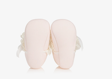 Load image into Gallery viewer, PAZ RODRIGUEZ Baby Girls Pale Pink Pre-Walker Shoes with Lace Trim