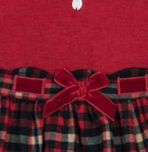 Load image into Gallery viewer, PATACHOU Baby Girls Red Knit Tartan Dress