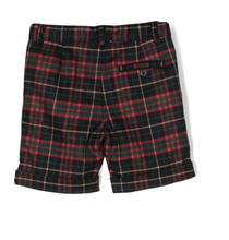 Load image into Gallery viewer, PATACHOU check-pattern turn-up shorts