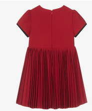 Load image into Gallery viewer, PATACHOU Girls Red Pleated Twill Dress