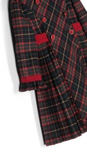 Load image into Gallery viewer, PATACHOU tartan-plaid double-breasted dress