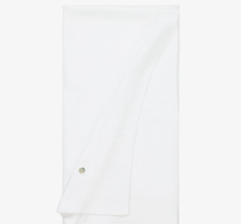 Load image into Gallery viewer, PAZ RODRIGUEZ White Organic Cotton Blanket (98cm)