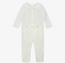 Load image into Gallery viewer, PAZ RODRIGUEZ Boys Ivory Cotton Trouser Set