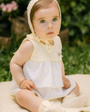 Load image into Gallery viewer, PAZ RODRIGUEZ Baby Girls White & Yellow Cotton Dress Set