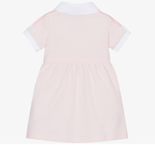 Load image into Gallery viewer, HUGO BOSS Girls Pink Cotton Polo Shirt Dress