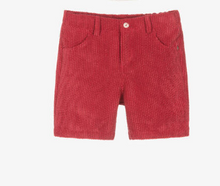 Load image into Gallery viewer, PAZ RODRGUEZ Red Corded Shorts