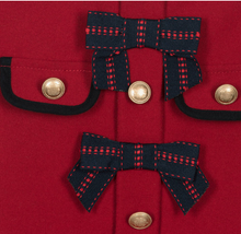 Load image into Gallery viewer, PATACHOU Girls Red Pleated Twill Dress