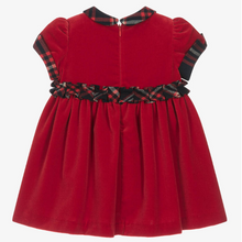 Load image into Gallery viewer, PATACHOU Girls Red Velvet Dress