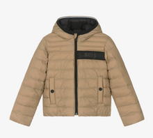 Load image into Gallery viewer, HUGO BOSS Beige & Black Reversible Puffer Jacket