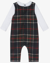 Load image into Gallery viewer, PATACHOU Baby Boys Navy Blue Tartan Romper