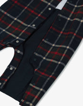 Load image into Gallery viewer, PATACHOU Baby Boys Navy Blue Tartan Romper
