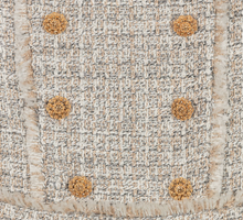 Load image into Gallery viewer, PATACHOU Girls Grey & Gold Tweed Dress