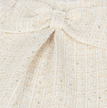 Load image into Gallery viewer, PATACHOU Girls Ivory Tweed Dress with Bow & Sequins