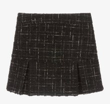 Load image into Gallery viewer, PATACHOU Girls Black Tweed Skirt