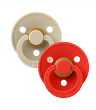 Load image into Gallery viewer, Bibs Colour 2 Pack Latex Size 1 Vanilla/ Candy Apple