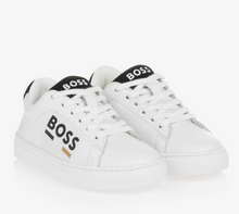Load image into Gallery viewer, HUGOB BOSS White Leather Trainers