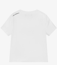 Load image into Gallery viewer, KARL LAGERFELD Boys White Cotton T-Shirt