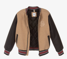 Load image into Gallery viewer, HUGO BOSS Boys Beige Double B Bomber Jacket