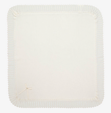 Load image into Gallery viewer, PAZ RODRIGUEZ Ivory Wool Knit Baby Shawl (106cm)